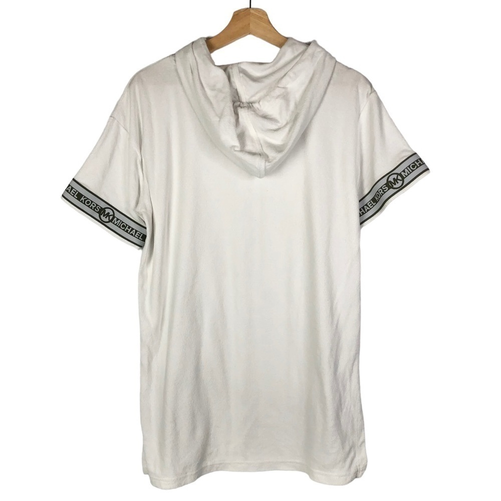 Michael Michael Kors Solid White Terry Hooded Swi… - image 3